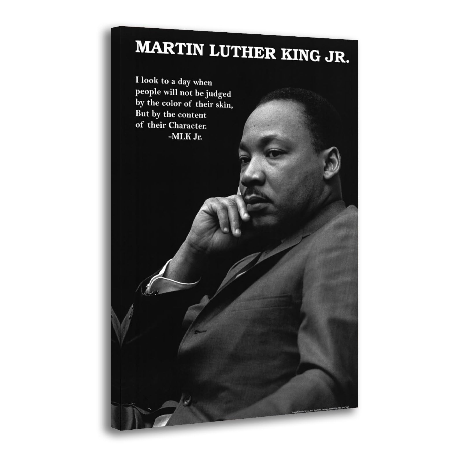 Martin Luther King Jr Poster Decorative Painting Canvas Wall Posters And Art Picture Print Modern Family Bedroom Decor Posters 12x18inch(30x45cm)