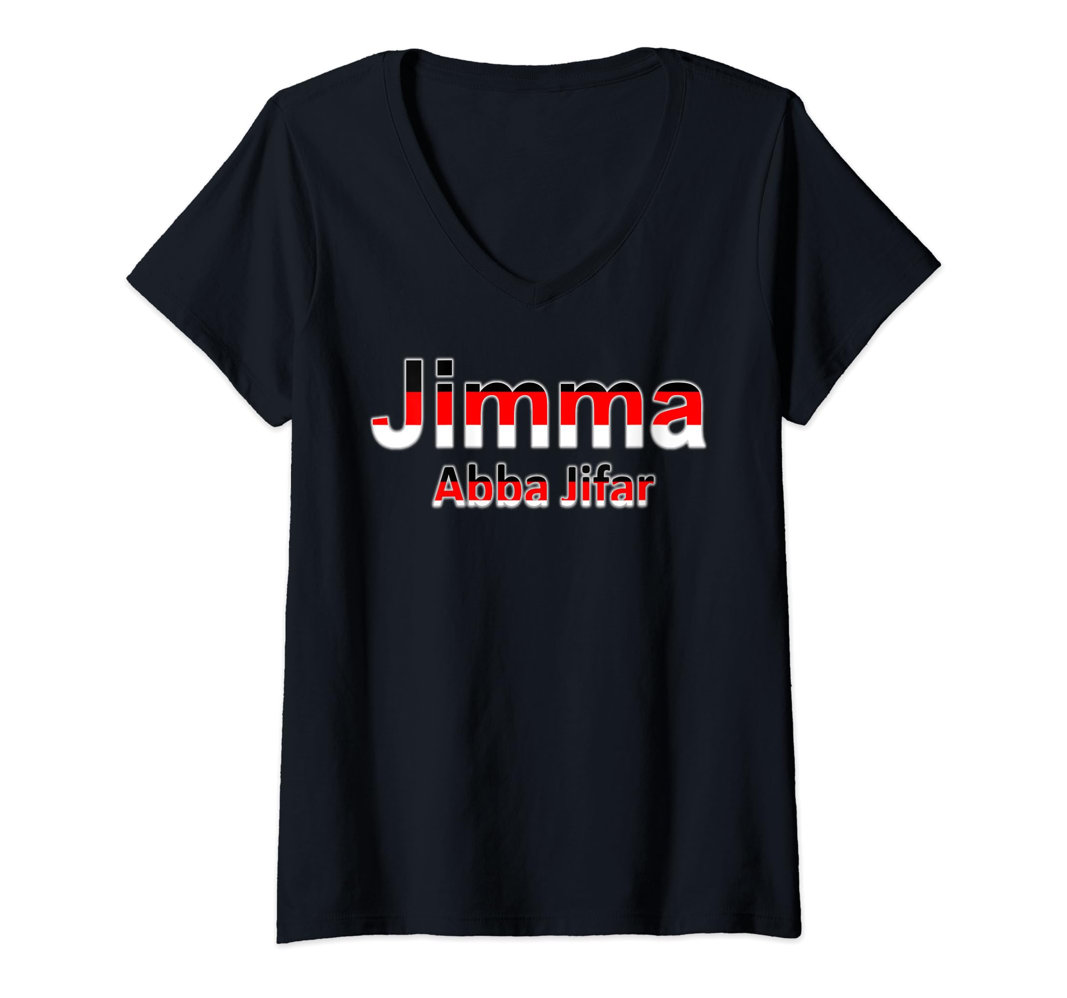 Womens Jimma Oromo Abba Jifar V-Neck T-Shirt