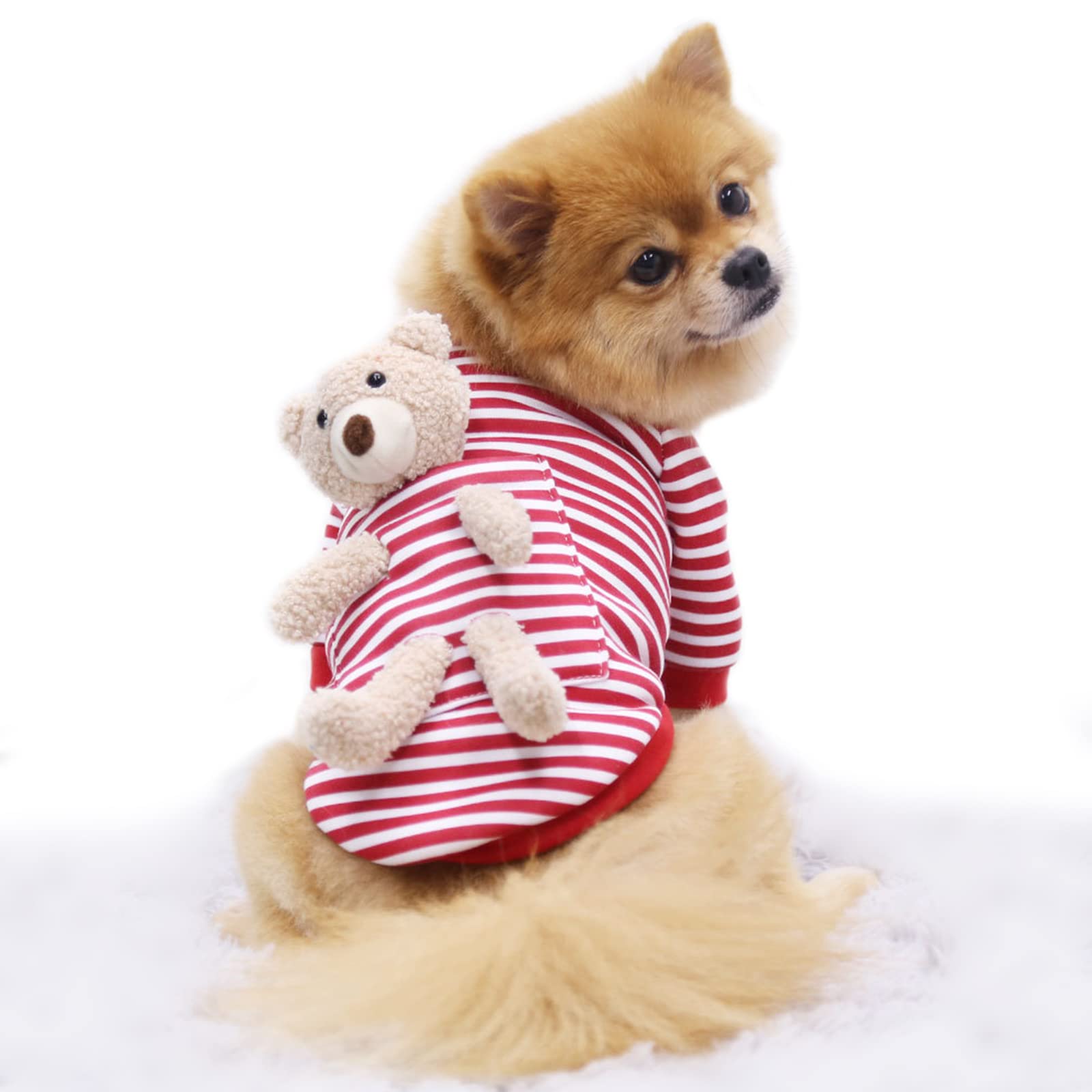 Dog Sweater Dog Sweaters for Small Medium Dogs with Pocket Bear Warm Small Dog Sweater Soft Puppy Sweaters for Small Dogs Winter Pet Dog Cat Sweater Clothes for Girls or Boys