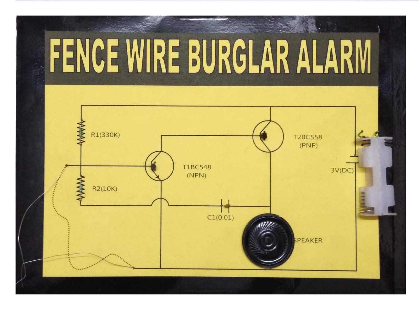 Fence Wire Burglar Alarm Project