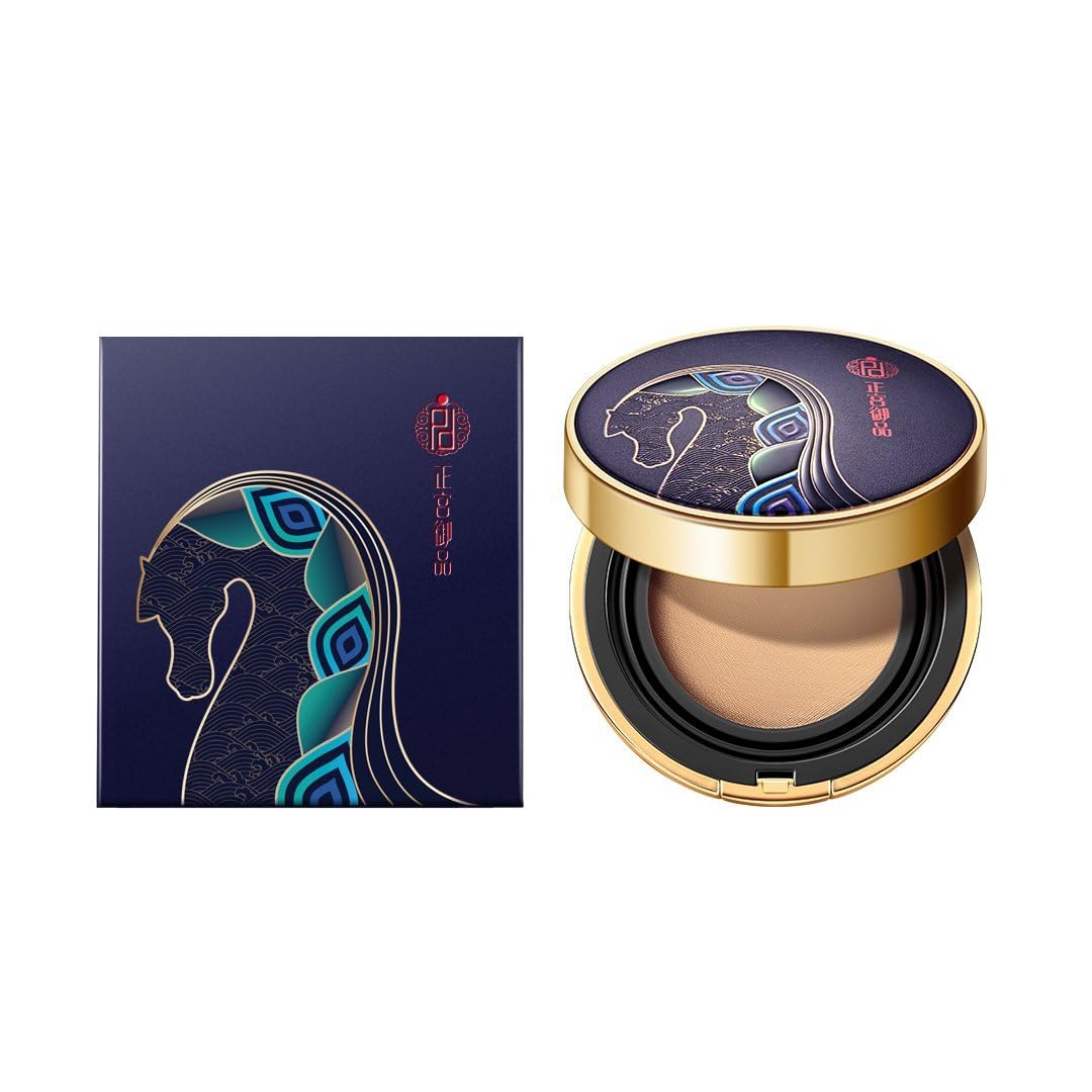 zeeseaPalace Identity Pegasus BB Cushion Foundation - Flawless Coverage, Hydrating, Lightweight Formula - Perfect for Oily & and combination skin (Natural, 10G)