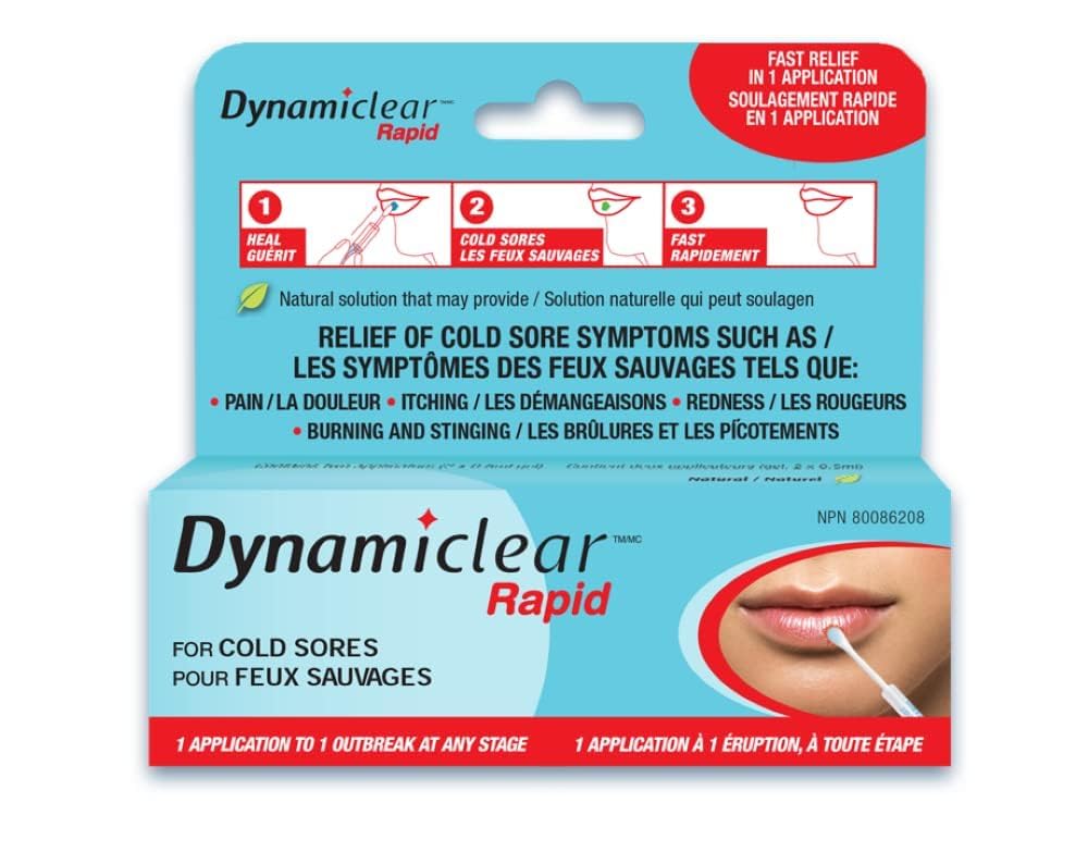 Dynamiclear Rapid All Natural Single Application Cold Sore Treatment