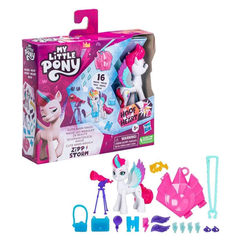 My Little Pony: Make Your Mark Cutie Magic Zipp Storm - 3-Inch Hoof to Heart with Surprise Accessories, for Kids Ages 5 and Up