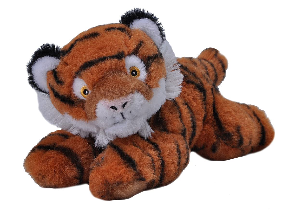 WILD REPUBLICEcoKins Mini Tiger Stuffed Animal 8 inch, Eco Friendly Gifts for Kids, Plush Toy, Handcrafted Using 7 Recycled Plastic Water Bottles