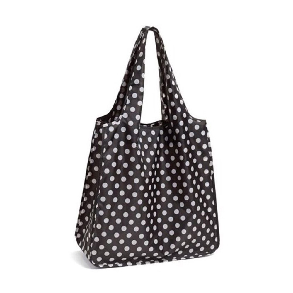 Kate Spade New York Resuable Shopping Tote, Black Dots, one size