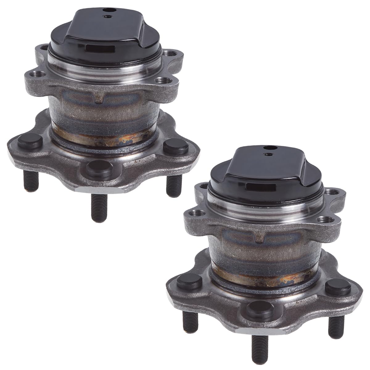 512534 x2 (For FWD Models) Rear Wheel Hub and Bearing Assembly Compatible With 2008-2020 Nis-san Rogue, 2017-2022 Rogue Sport # HA590565 43202-4BA0A