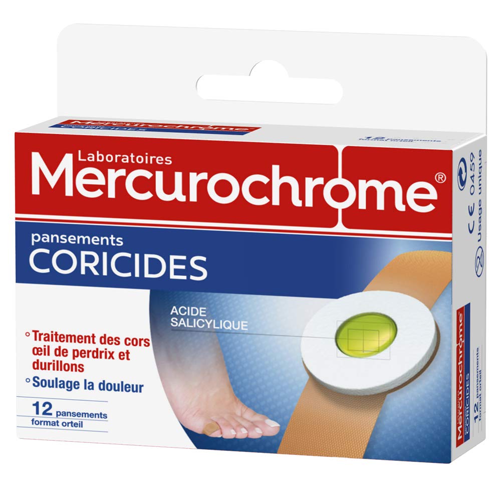 MERCUROCHROME Pansements Coricide (12 unités)