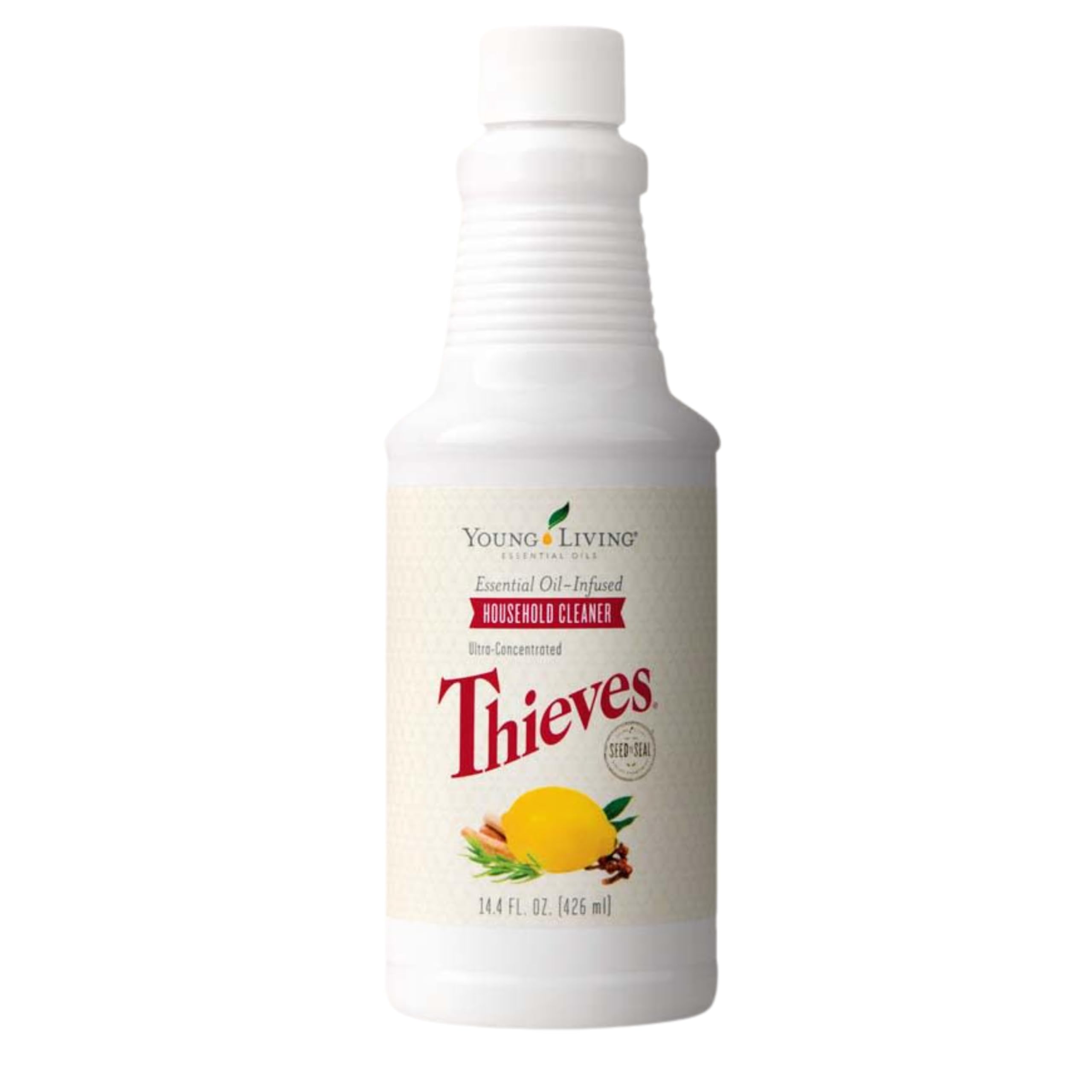 Thieves Household Cleaner | 14.4 oz | Plant-Based natural cleaning product for home Solutions for a Happy, Healthy Home | Young Living's Signature thieves essential oil cleaner Blend