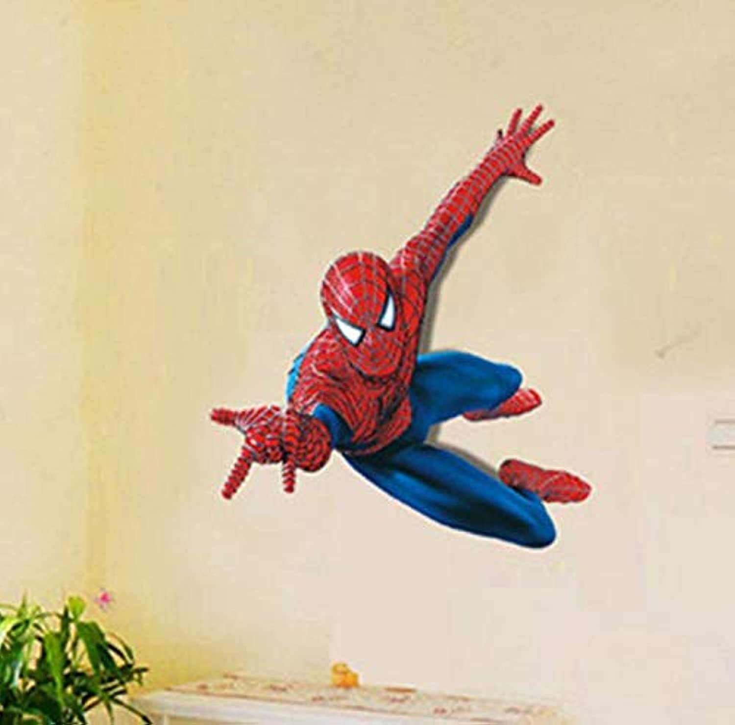 Children Cartoon Wall Decals Removable Spiderman Wall Stickers