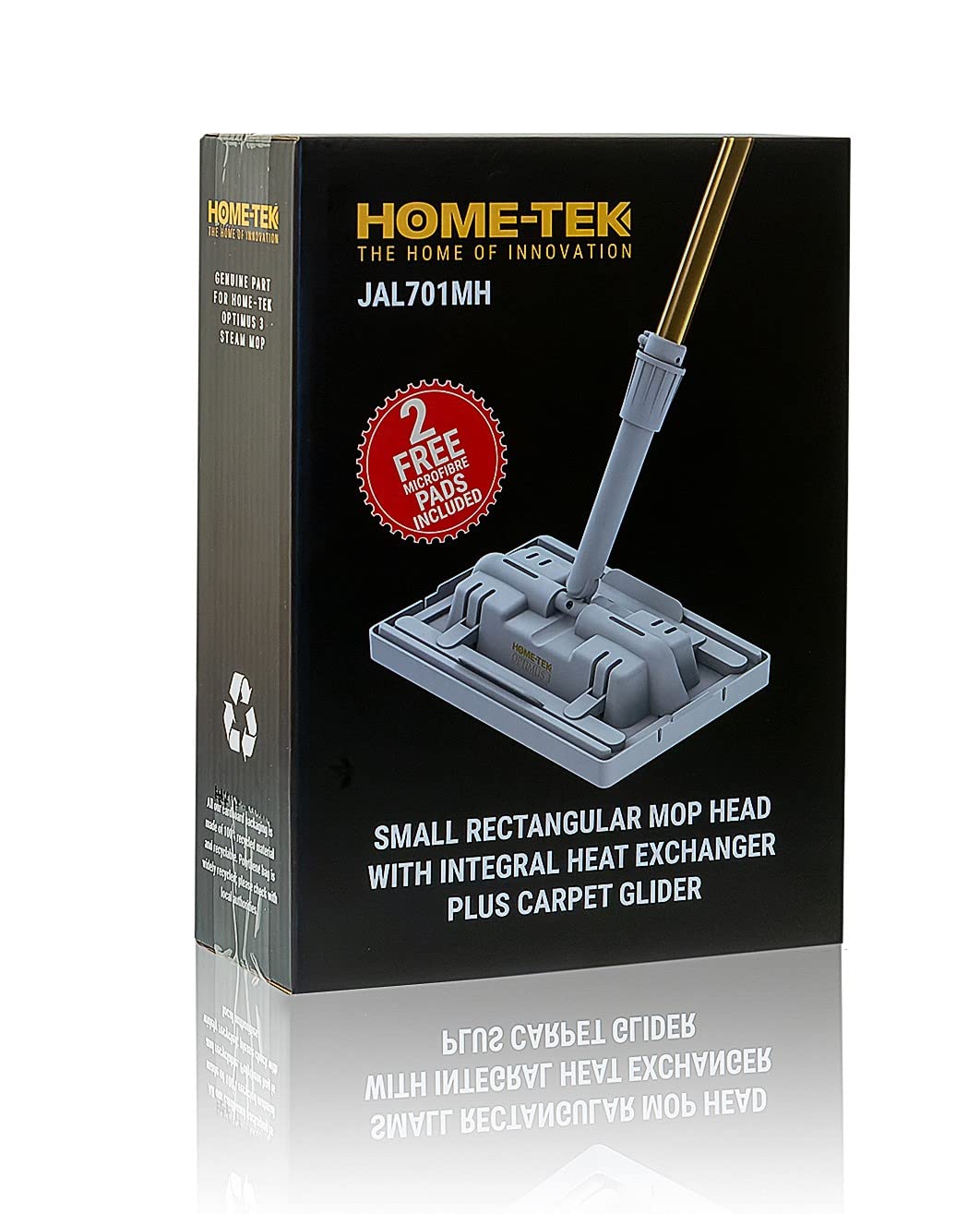 Home-Tek JAL701MH Rectangular Head and Carpet Glider Accessory for the Optimus 3 Steam Mopp System