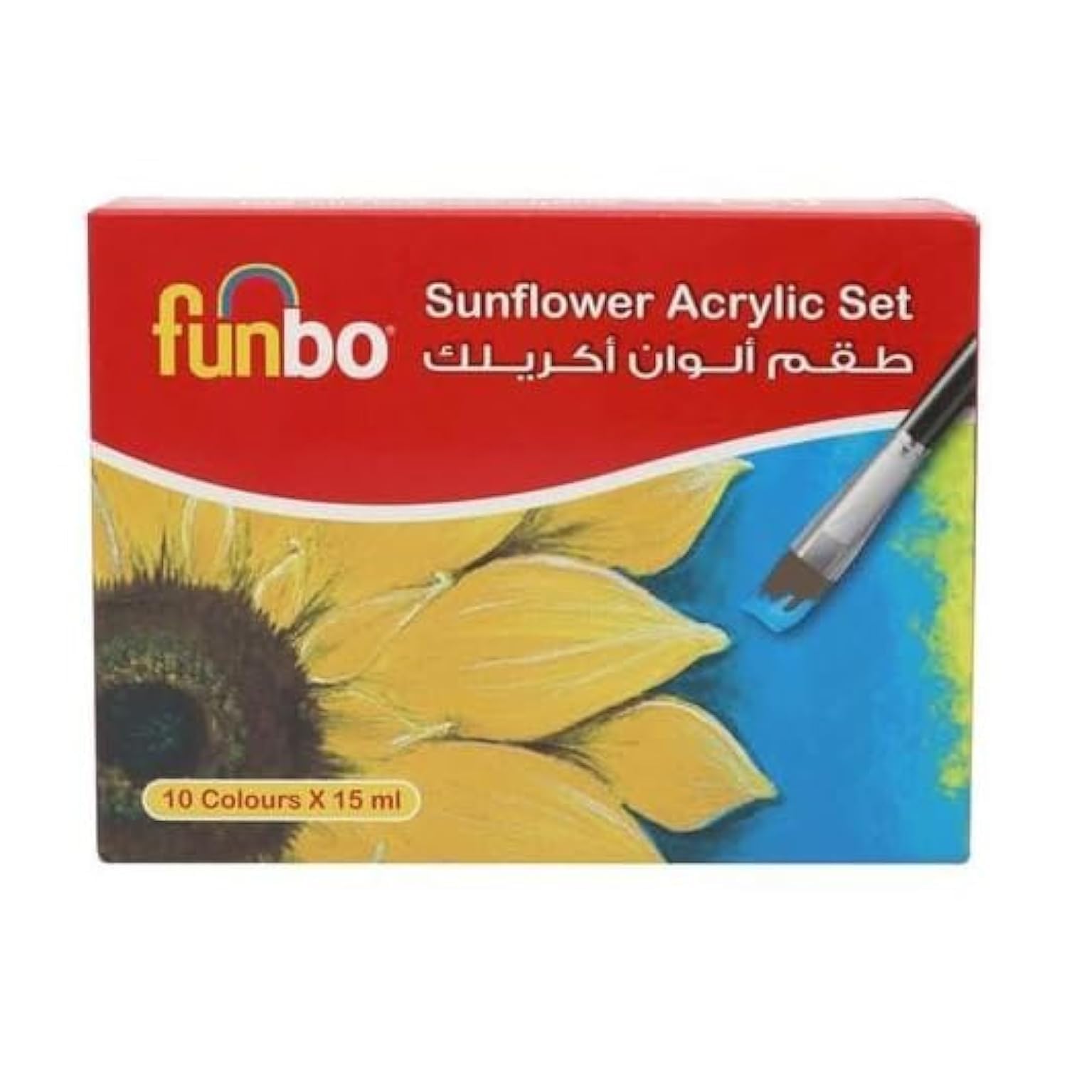 Funbo Acrylic Paint 10 Colors Set 15 ml