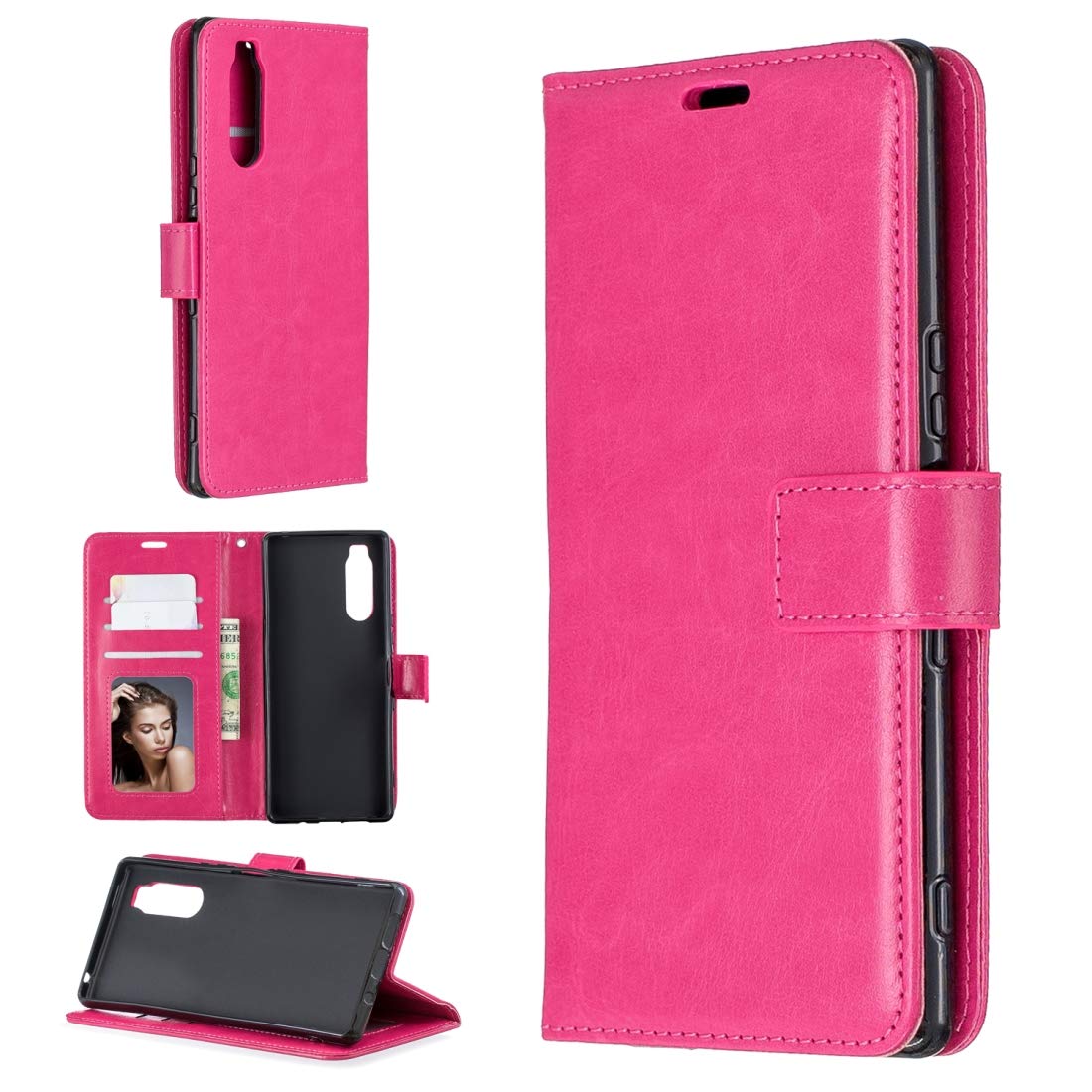 for Sony Xperia 5 Crazy Horse Texture Horizontal Flip Leather Case with Holder & Card Slots & Wallet & Photo Frame