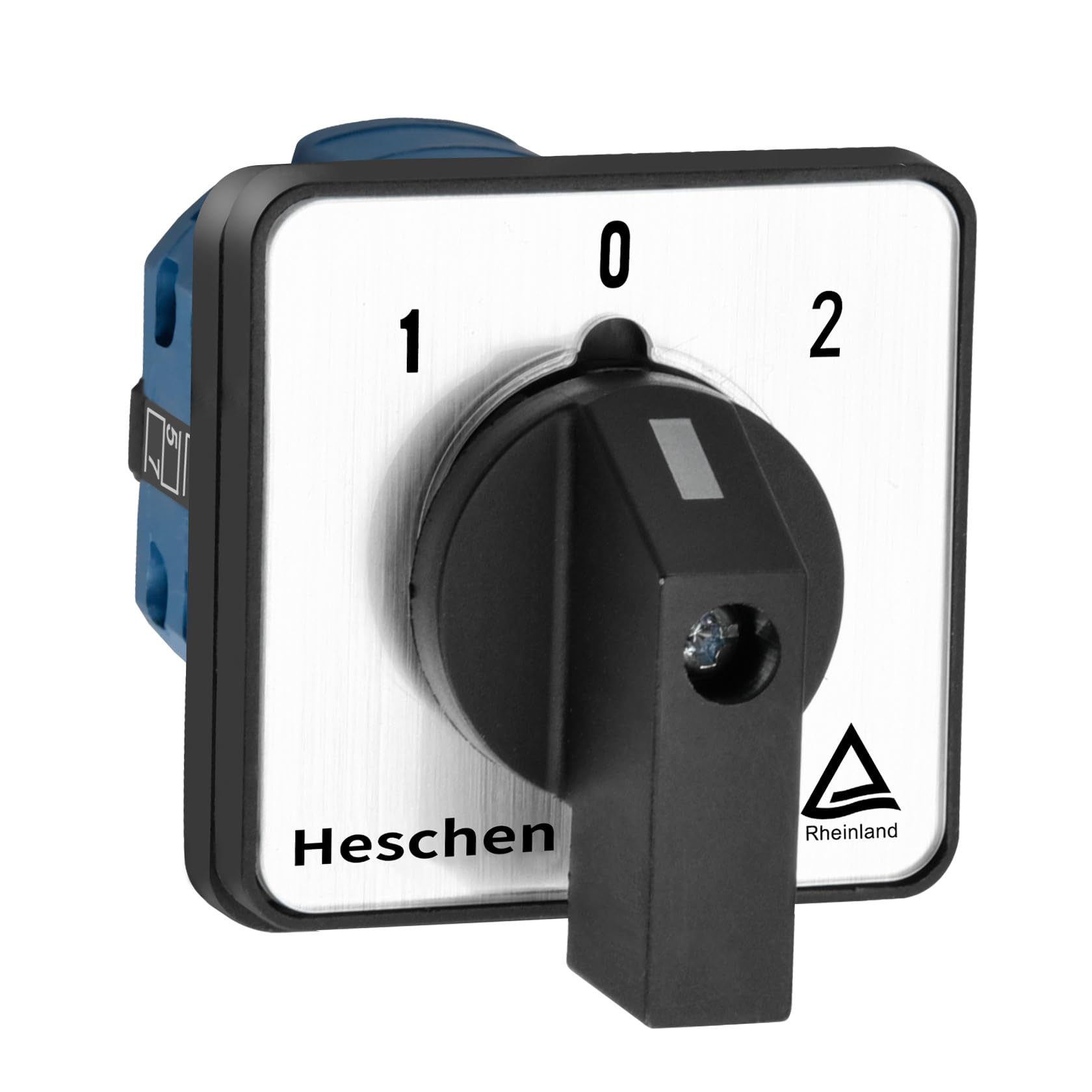 Heschen Universal Rotary Cam Selector Changeover Switch SZW26-20/D202.2 660V 20A ON-OFF-ON 3 Position 2 Phase 8 Terminals CE