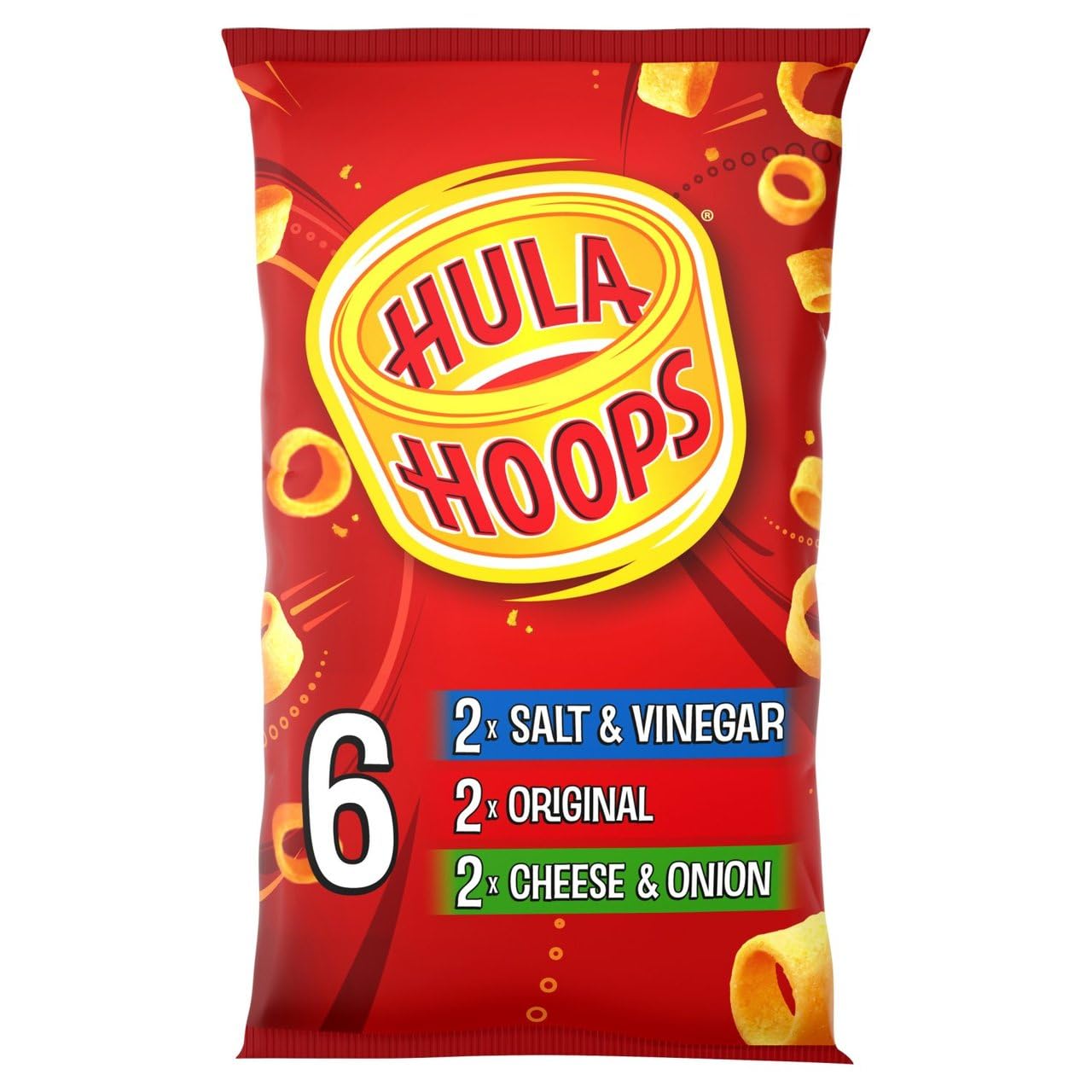 Hula Hoops Family Snack Pack, 144g