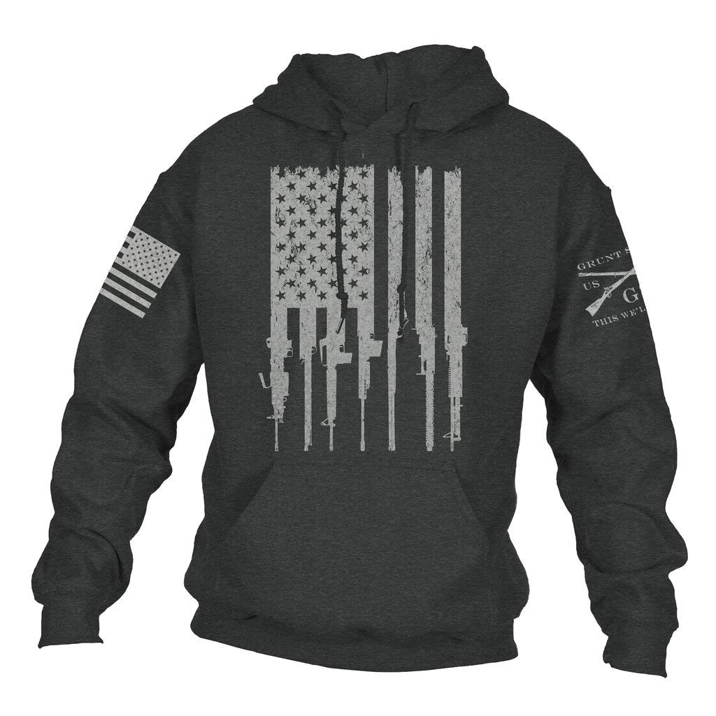 Grunt StyleRifle Flag 2.0 - Men's Hoodie