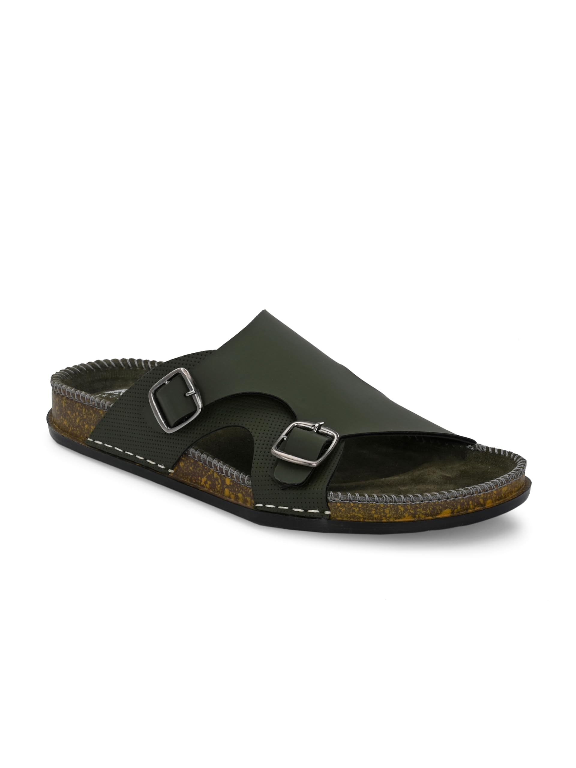 AADI Mens Synthetic Leather Lightweight Comfortable Indoor Outdoor Daily Use Casual Slides/Slippers/Sandals/Floaters