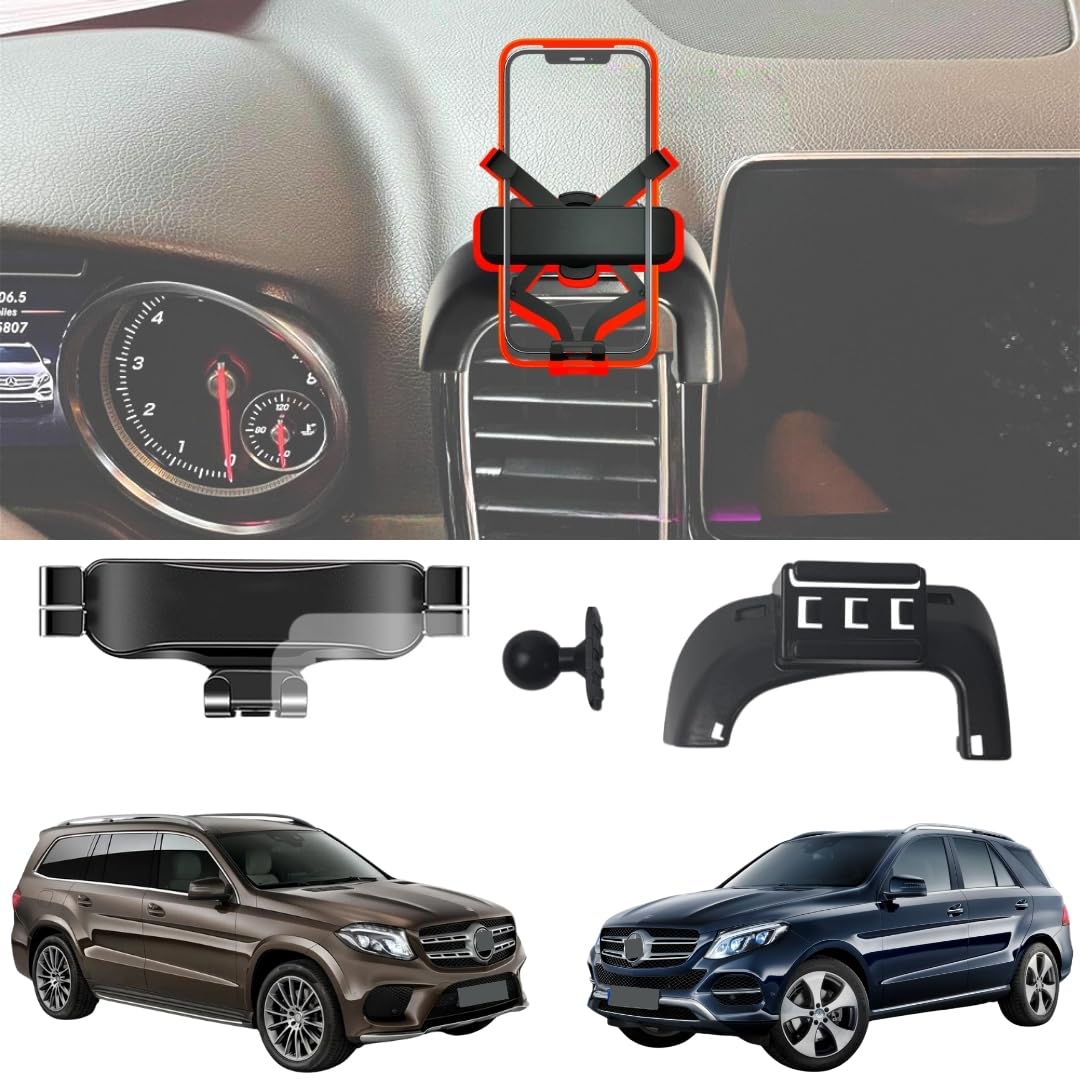 TRX AUTO Phone Holder Mount With Gravity Phone Holder For Mercedes Benz GLE, GLE Coupe & GLS 2015 To 2019 | Mercedes Benz Car Accessories | Mercedes Mobile Phone Holder