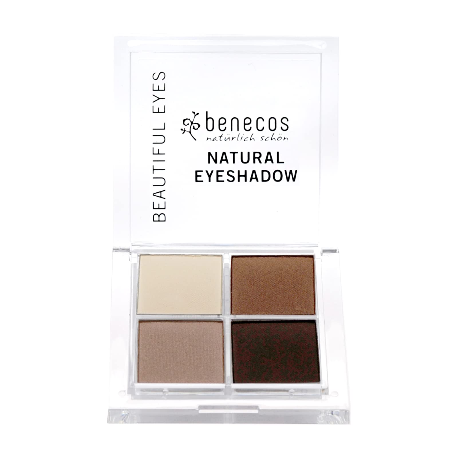 Benecos - Natural Cosmetics - Quattro Eyeshadow Palette - Vegan - Coffee and Cream