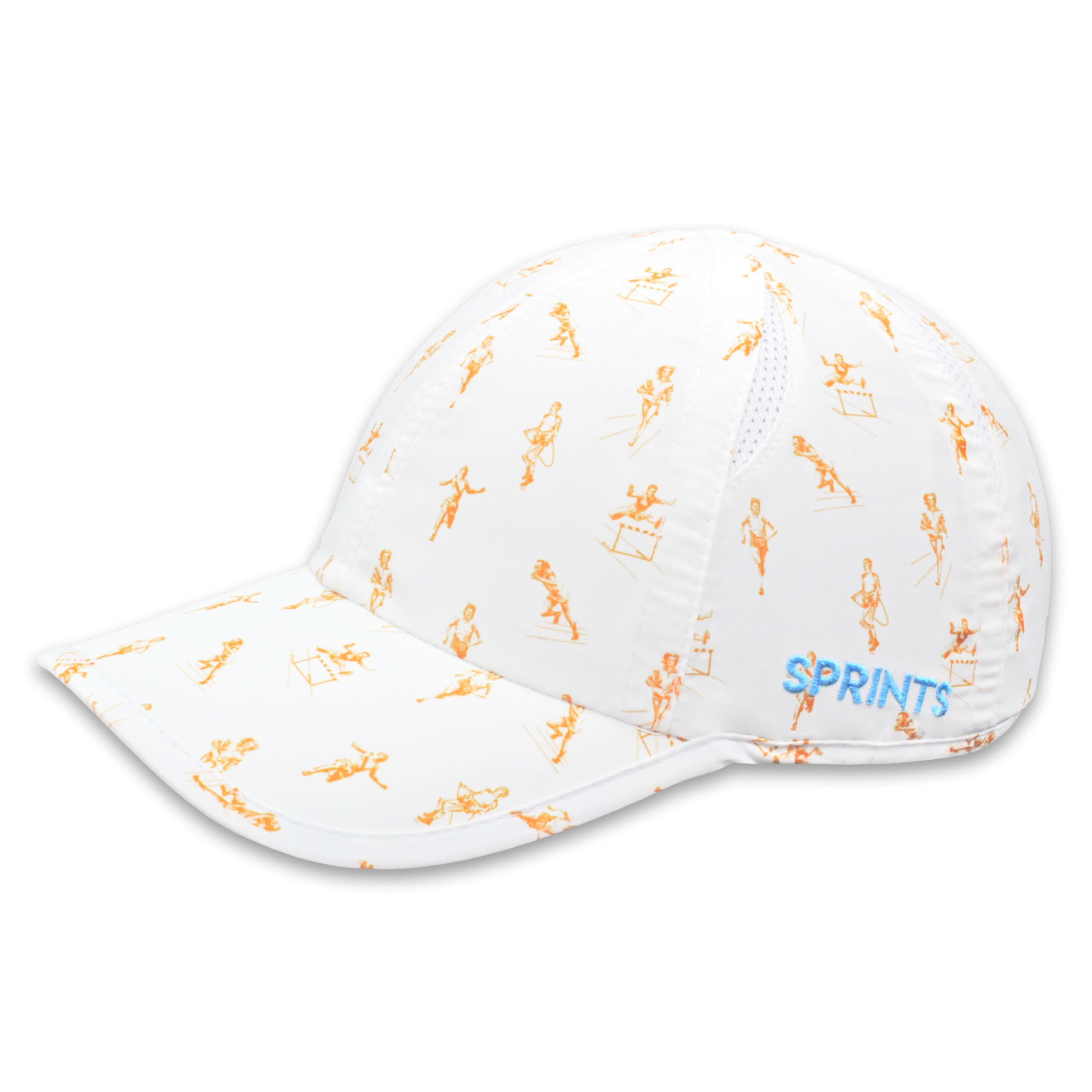 Sprints Race Day Performance Running Cap | The Lightweight, Quick Dry, Sport Hat, One Size, Unisex (Marion's Track Memories)