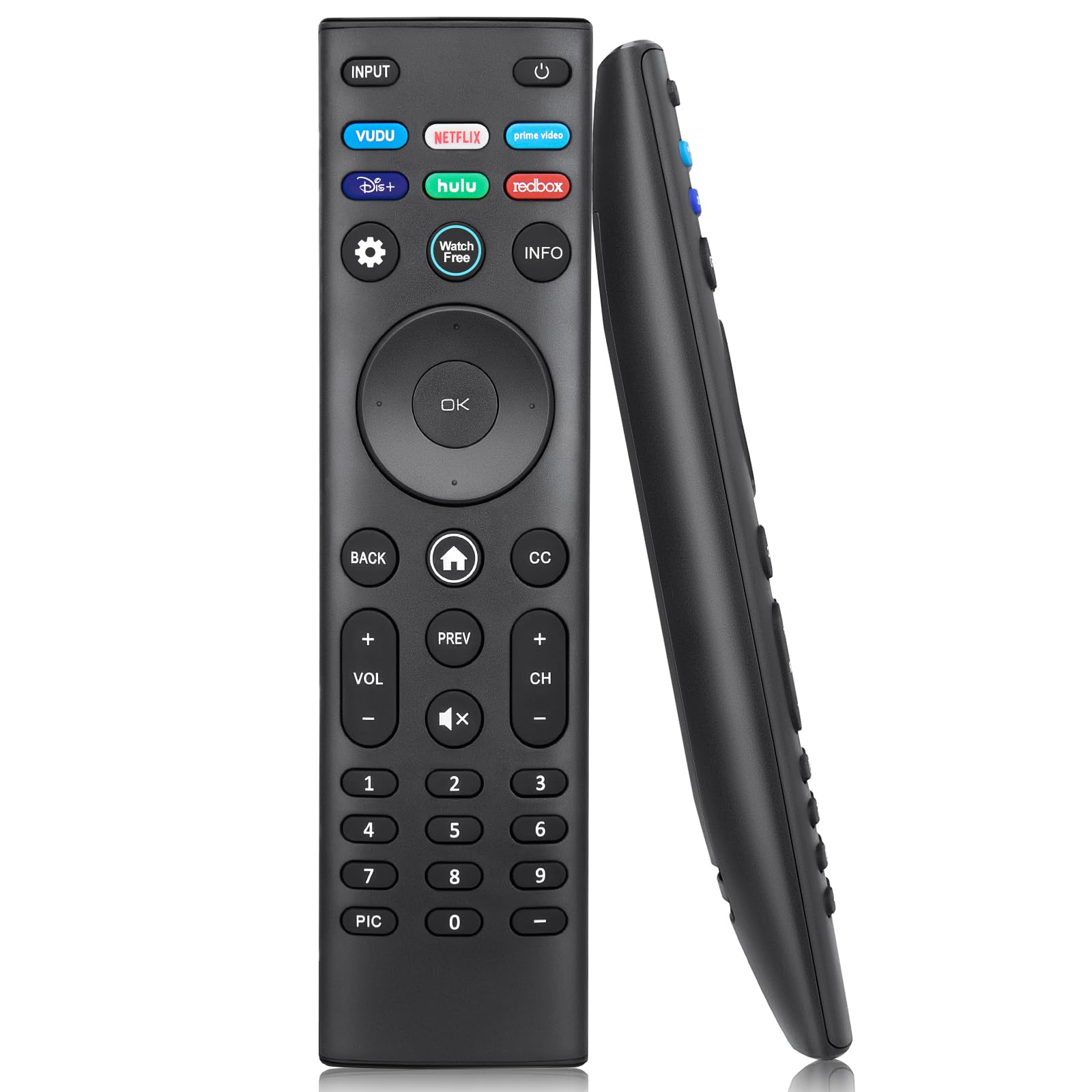 Ewo'S Universal Remote Control Xrt140 For Vizio Smart Tv Remote Replacement Xrt136 Smartcast D-Series E-Series M-Series P/Px-Series V-Series - Black