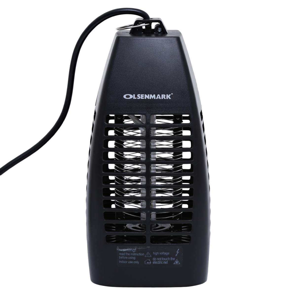 Olsenmark Fly &Insect Killer Powerful Fly Zapper 1x4W UV Light Tube Electric Bug Zapper, Insect Killer, Fly Killer, Wasp Killer Insect Killing Mesh Grid, black, OMBK1513