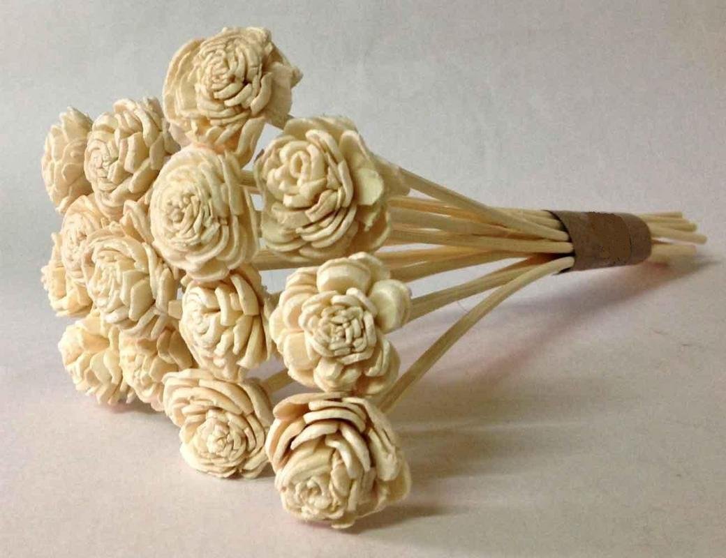 Crazy Sutra Premium Bleached Rattan Reed Flower Sticks for Reed Diffuser - Pack of 10 Reed Flower Sticks