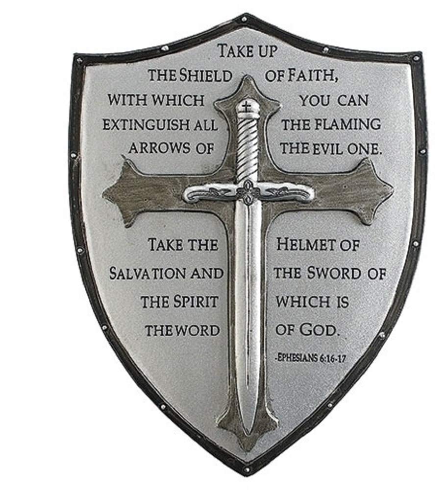 Decorative Armor of God Ephesians 6:16-17 Wall Plaque