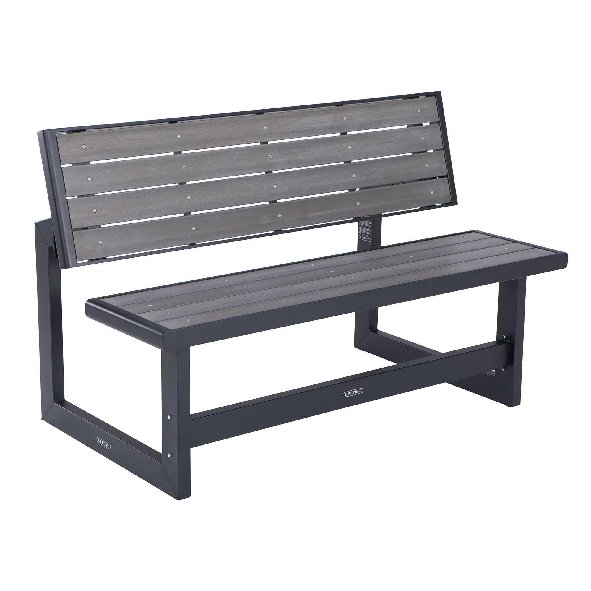 LIFETIME Convertible Bench, Harbor Gray