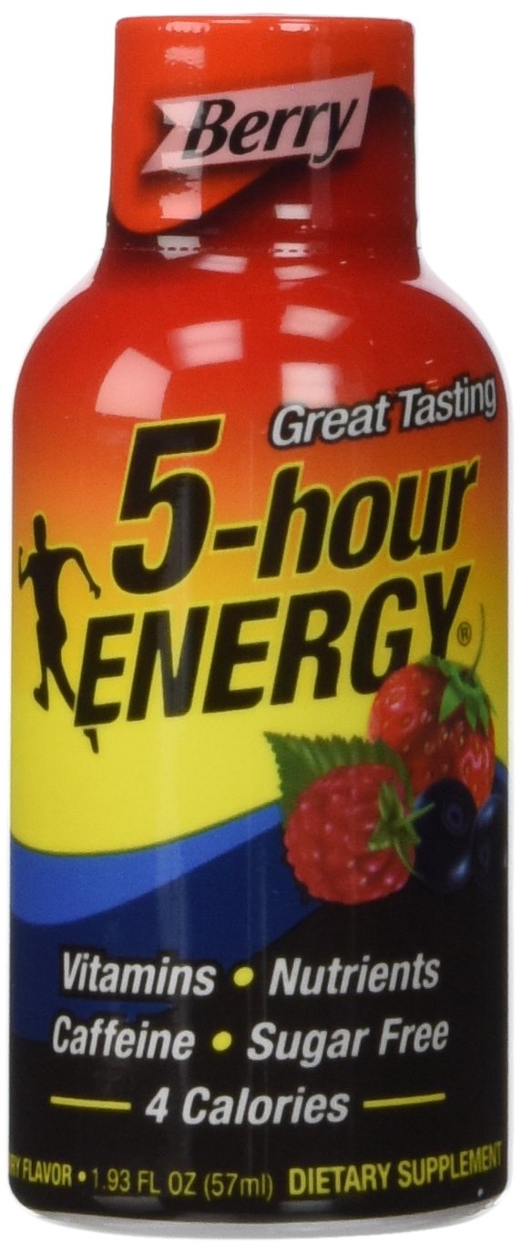 5 Hour Energy, Regular Berry/72 Bottles(6 Boxes)