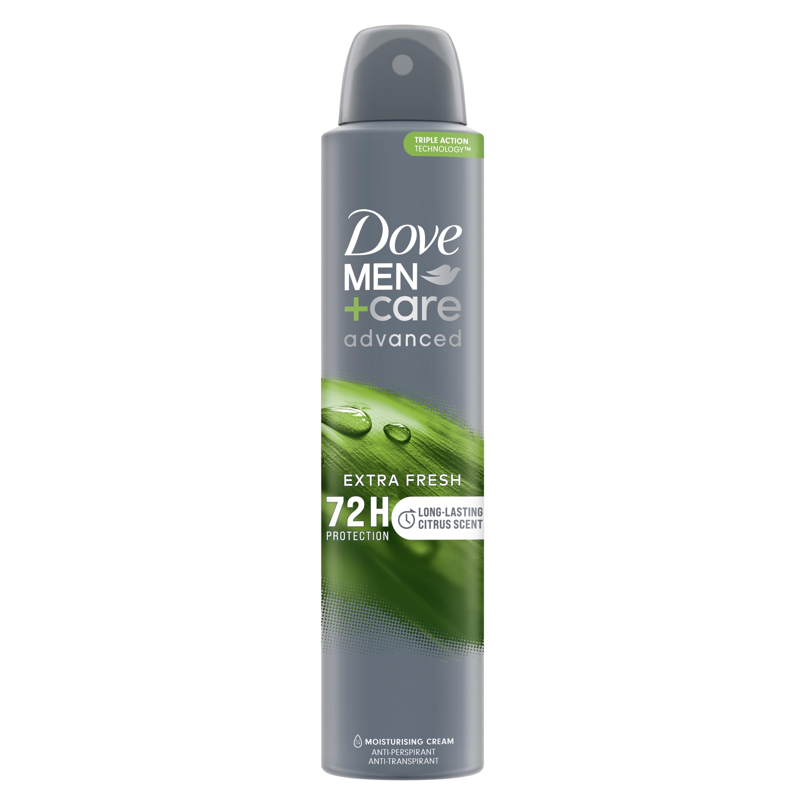 DOVE MEN + CAREAdvanced Extra Fresh Antiperspirant Deodorant Aerosol deodorant spray with Triple Action Technology for 72h sweat & odour protection 200 ml