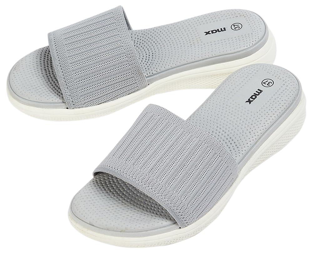 Max Women Knit Sliders Flip-Flop