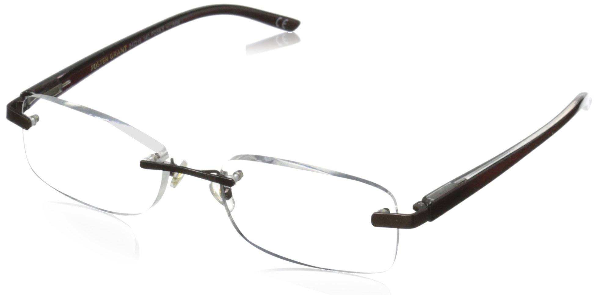 Foster Grant Men's Rick Square Reading Glasses