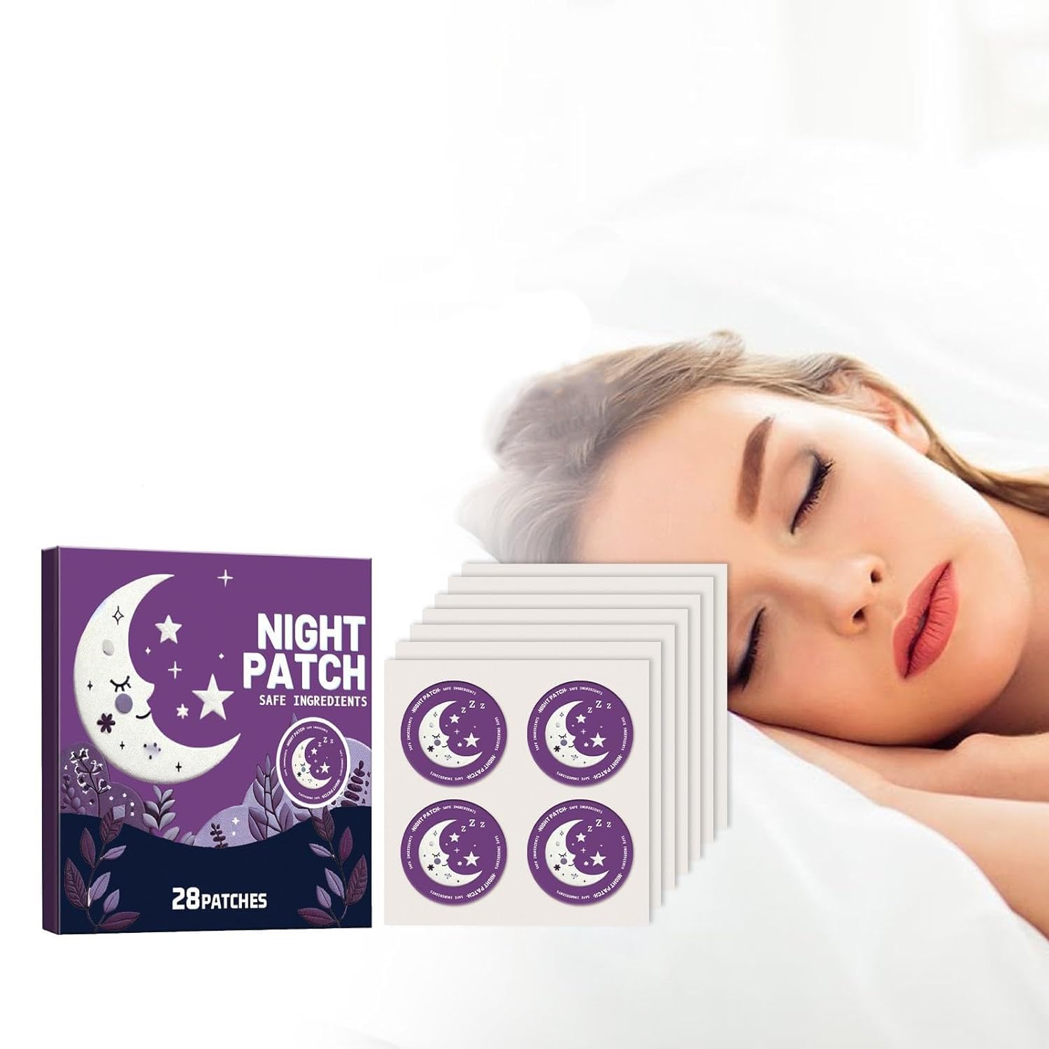 NALACALDeep Sleep Patches for Adults, 28 Pcs Sleep Aid Pads, Natural Sleeping Stickers to Improve Sleep Quality, Easy to Apply and Comfortable, Sleep Aid Patches for Men and Women