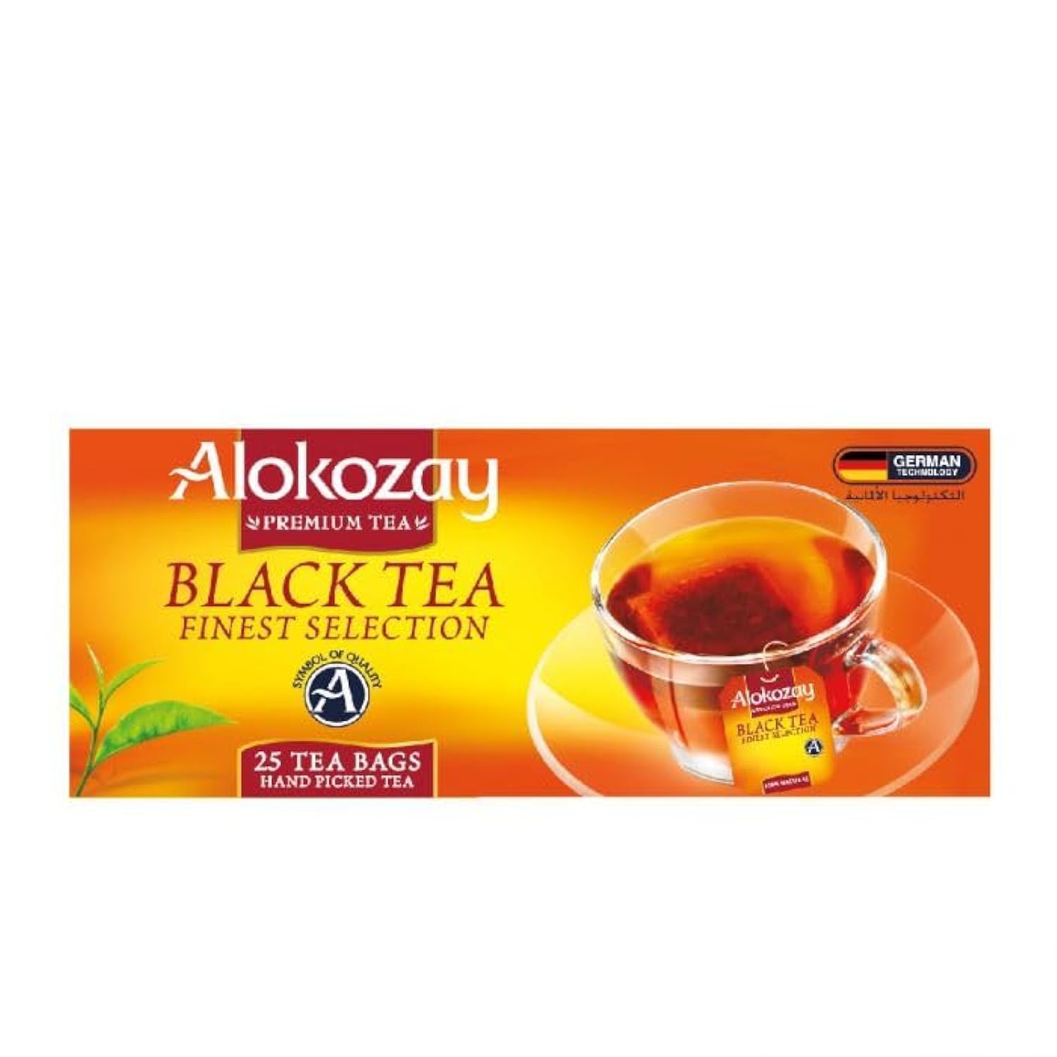 AlokozayBlack Tea, 25 Tea Bags, Finest Selection, Premium Tea (Pack of 4)