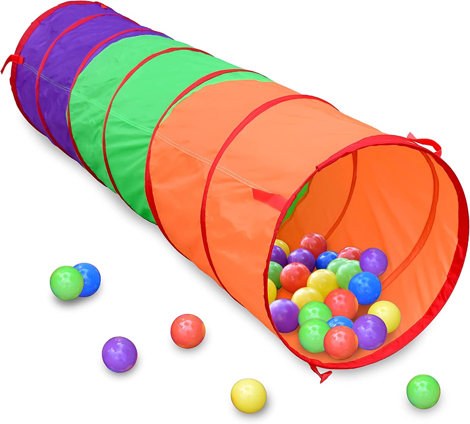 Sunny Days Entertainment 6 Foot Play Tunnel – Indoor Crawl Tube for Kids | Adventure Pop Up Toy Tent –