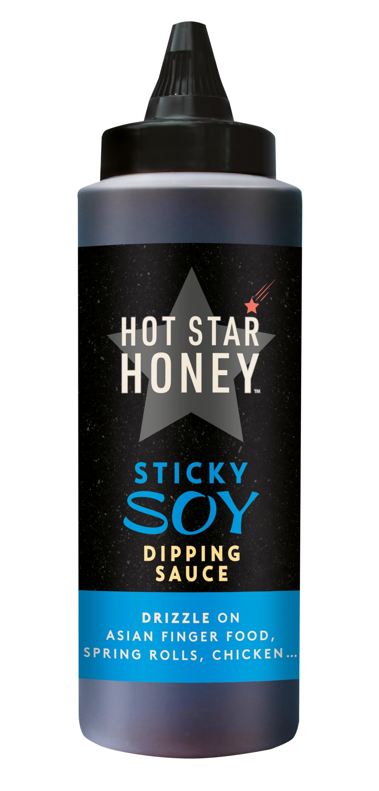 Hot Star Honey Sticky Soy Dipping Sauce - SWEET HONEY DIPPING SAUCE WITH GARLIC AND SOY - DRIZZLE ON ASIAN FINGER FOOD SPRING ROLLS, CHICKEN - 325g