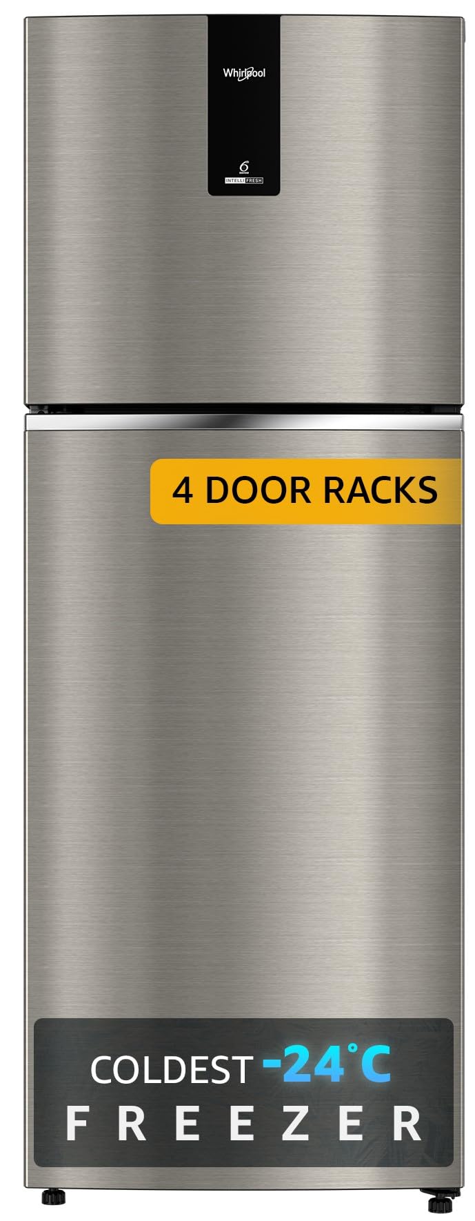 Whirlpool 235 L 2 Star Frost Free Double Door Refrigerator (NEO DF278 PRM RADIANT STEEL(2S)-TL, 2024 Fridge Model)