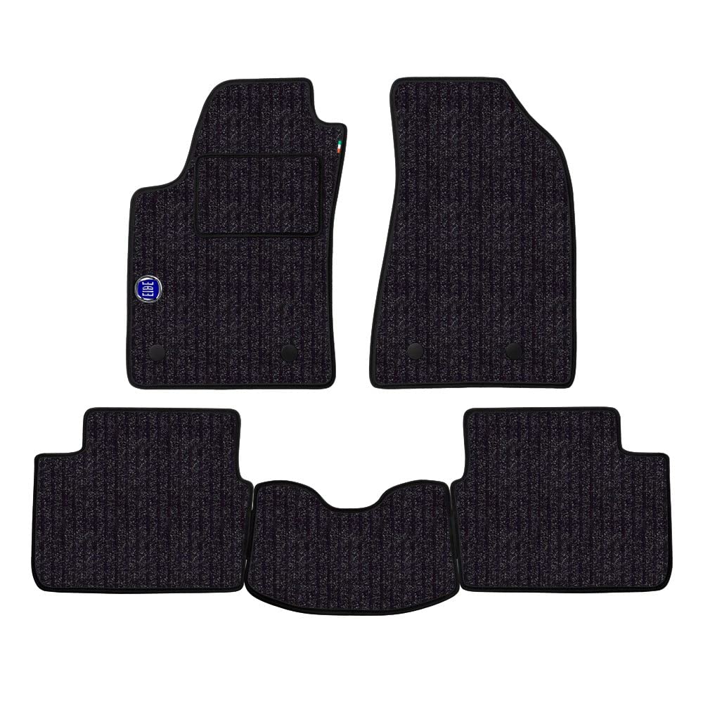 Floor Mat Set for Seat Leon 2005 to 2013 Fibre Floor Colour Anthracite with Logo