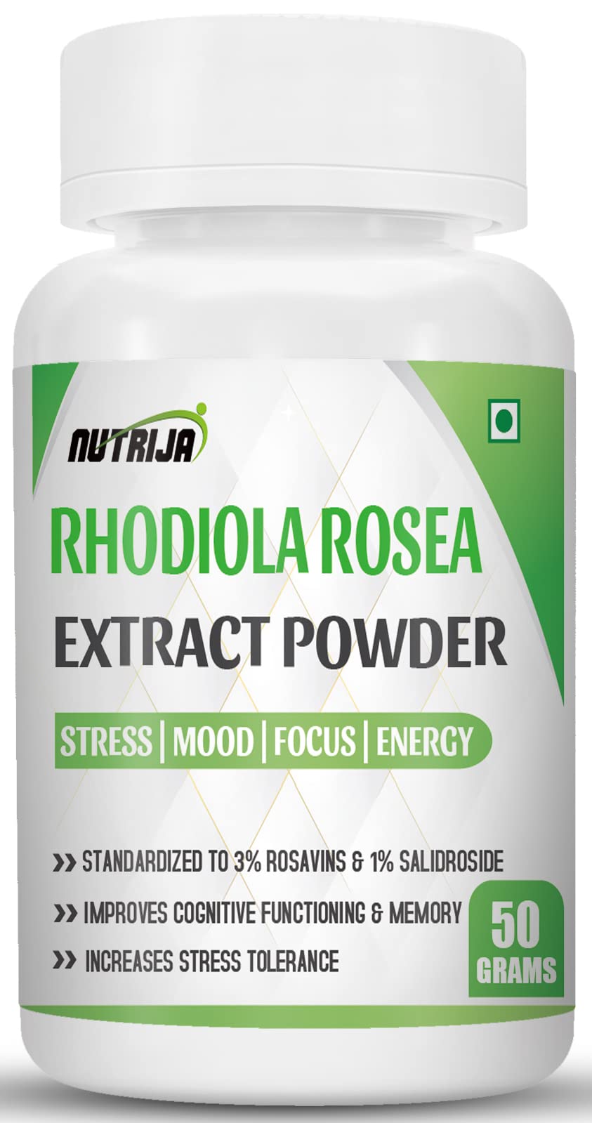 Rhodiola Rosea Root Extract Powder Standardized to 3% Rosavins & 1% Salidroside (50 Grams)