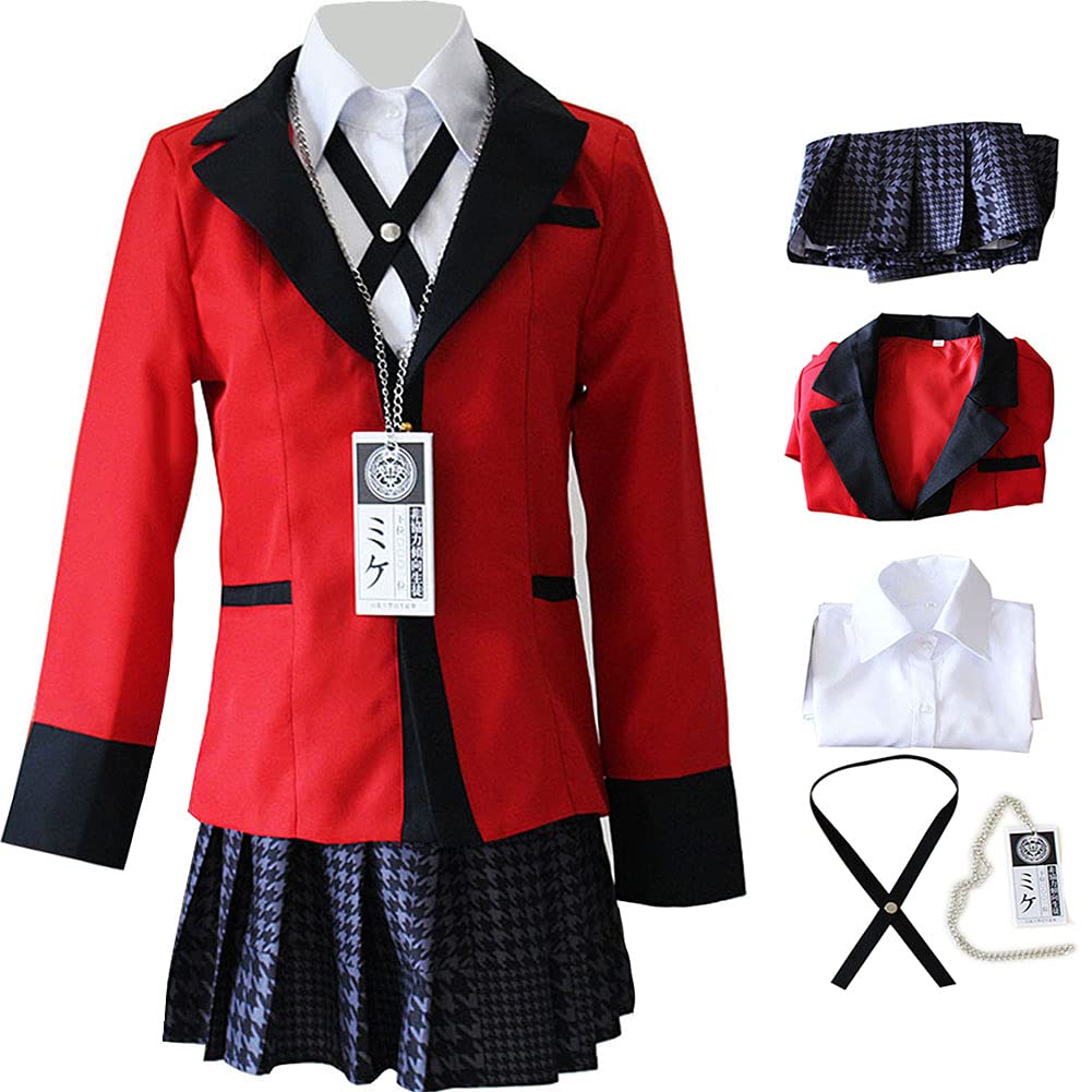 Lovecos Women Jabami Yumeko Costume Anime Cosplay School Uniforms Halloween Outfits