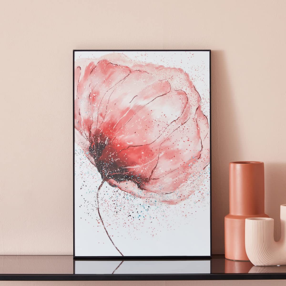 HOMEBOX Fiha Flower Framed Wall Art 40 x 60 x 2.5 Cm Multicolour