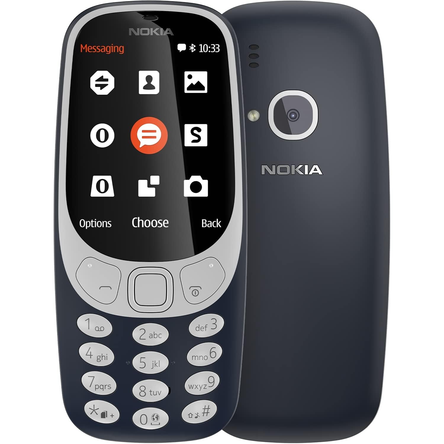 Nokia MT000735 3310 Unlocked Dual UK SIM-Free Mobile Phone - Dark Blue