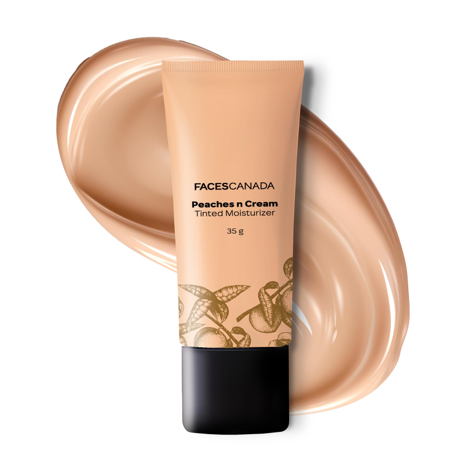 FACES CANADA Tinted Moisturizer - Peaches N Cream - Light 01, 35g | Hydrating, Lightweight, Non-Oily with Natural Glowy Finish | Sheer Buildable Coverage for Daily Use | BB Cream For All Skin Types