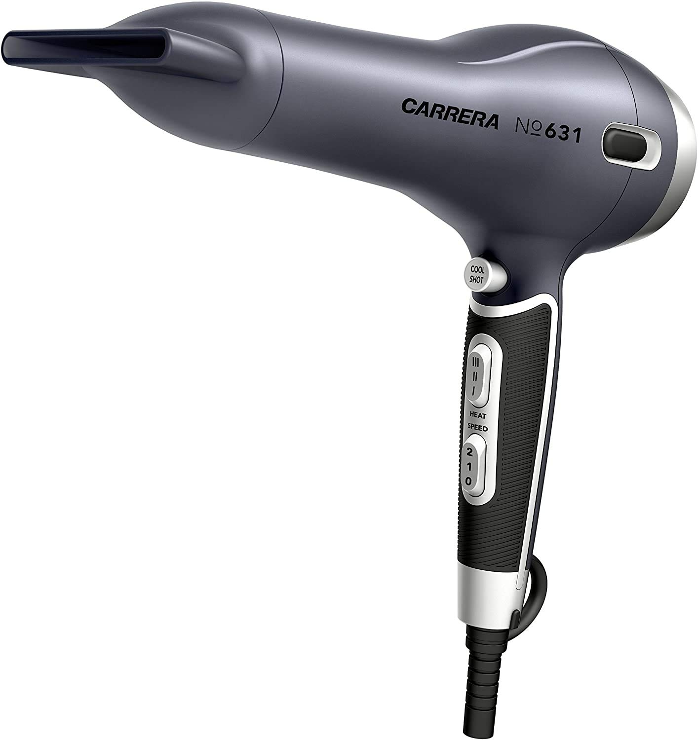 Carrera 631 Professional Hair Dryers For Men & Women | Hairdryers - Styling Nozzle-Diffuser, Blow Dry, Hot-Cold Air, Ac 2400W