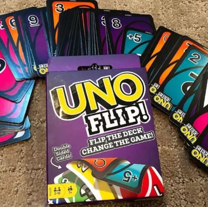 Eku's Unoo Playing Cards Premium Solid Paper Cards of Flip for Kids and Adults, Unoo Flip Cards