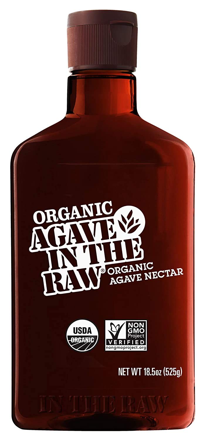 AGAVE IN THE RAW, Organic Agave Sweetener, 18.5 OZ. Bottle (1 Pack), 1 Pack - 18.5 Ounce