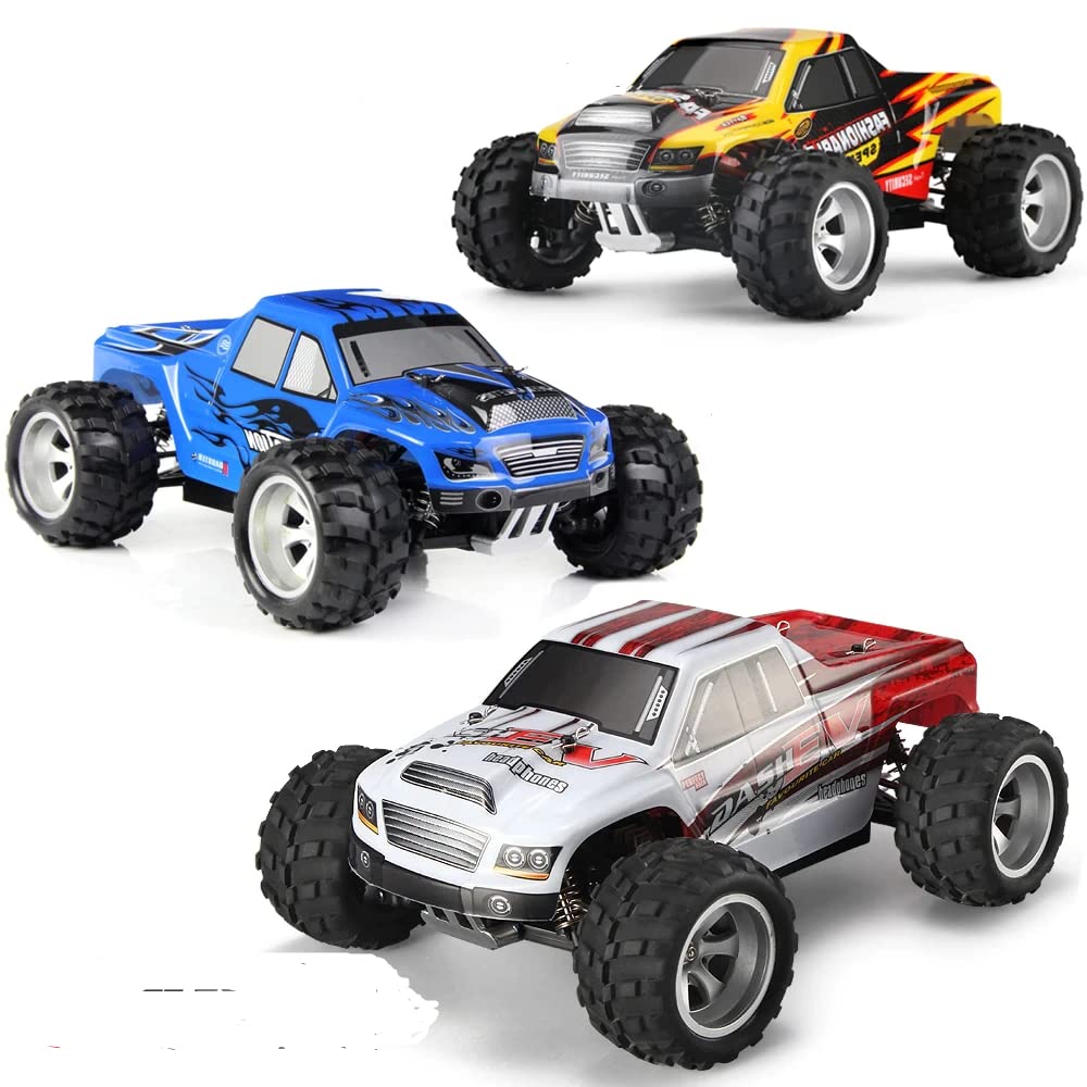 WLtoys rc car A979 Remote Control Off-Road RC Car High-Speed Water Proof 1:18 2.4G 4WD Foot AlloyToys for Boys Birthday Gifts (A979A 1B)