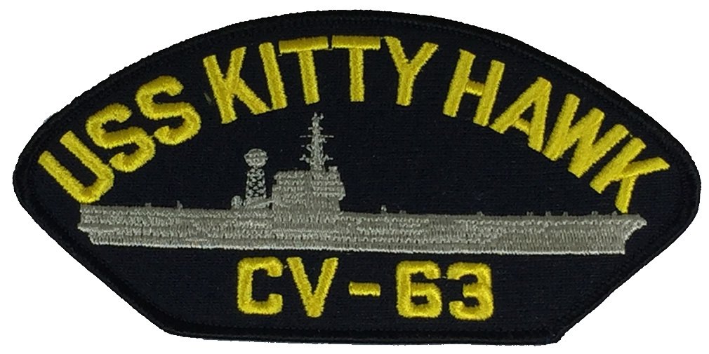 USS KITTY HAWK CV-63 PATCH - Multi-colored - Veteran Owned Business