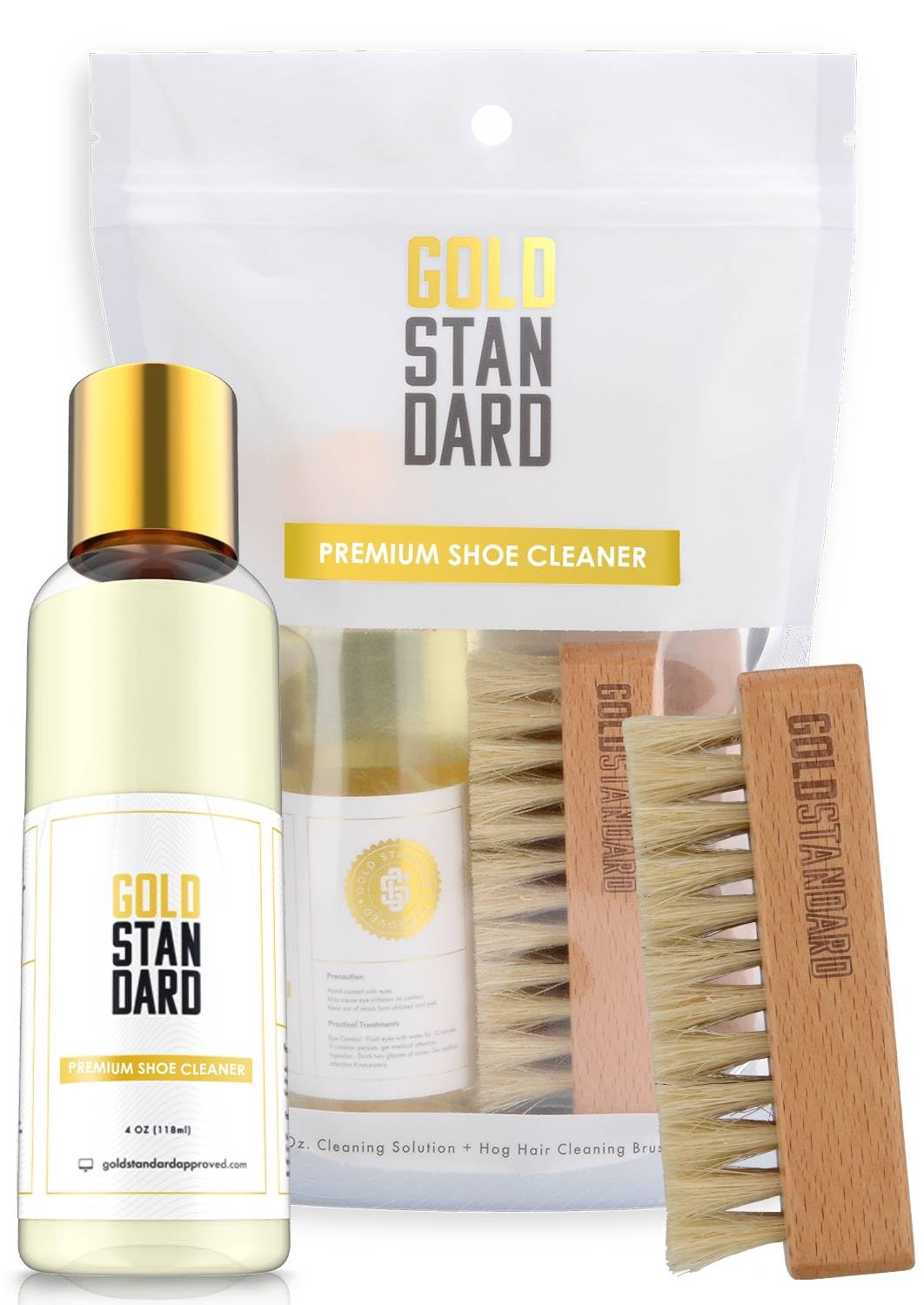 Gold StandardPremium Shoe Cleaning Kit - Sneaker Cleaning Kit for Tennis, Leather, Canvas White Shoe Cleaner Sneakers Kit