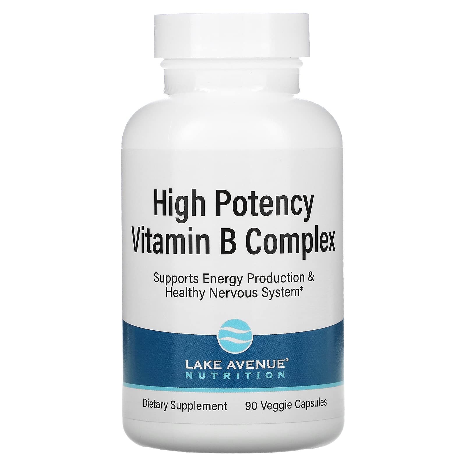 High Potency Vitamin B Complex, 90 Veggie Capsules, Lake Avenue Nutrition